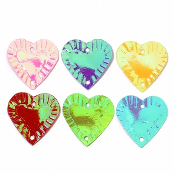 

LOULEUR About 450Pcs/lot Love Heart Sequins Shiny PVC Embellishments For Scrapbooking Sewing Material Handcraft High Quality