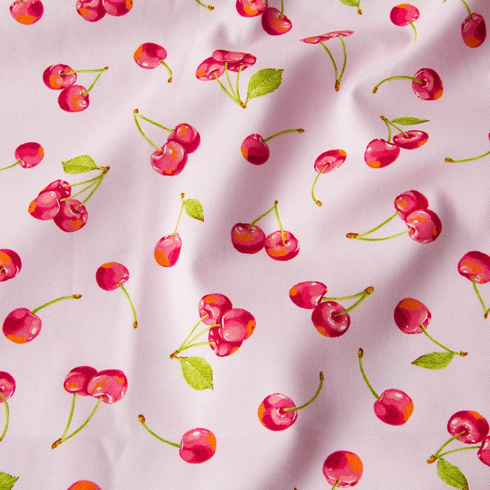 

50cm*110cm Japanese Oxford Cotton Fabric Patchwork Quilting Fabric Cherry B