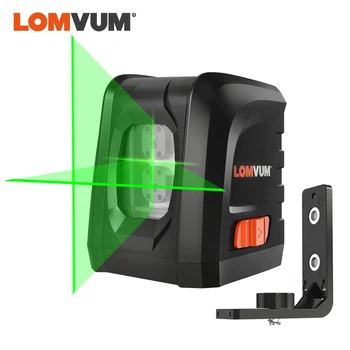 

LOMVUM Laser Level Vertical Horizontal Rotary 360 Self-leveling Cross Line Green Red Beam Magnet Bracket USB Fast shipping