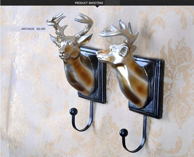 silver wall hook