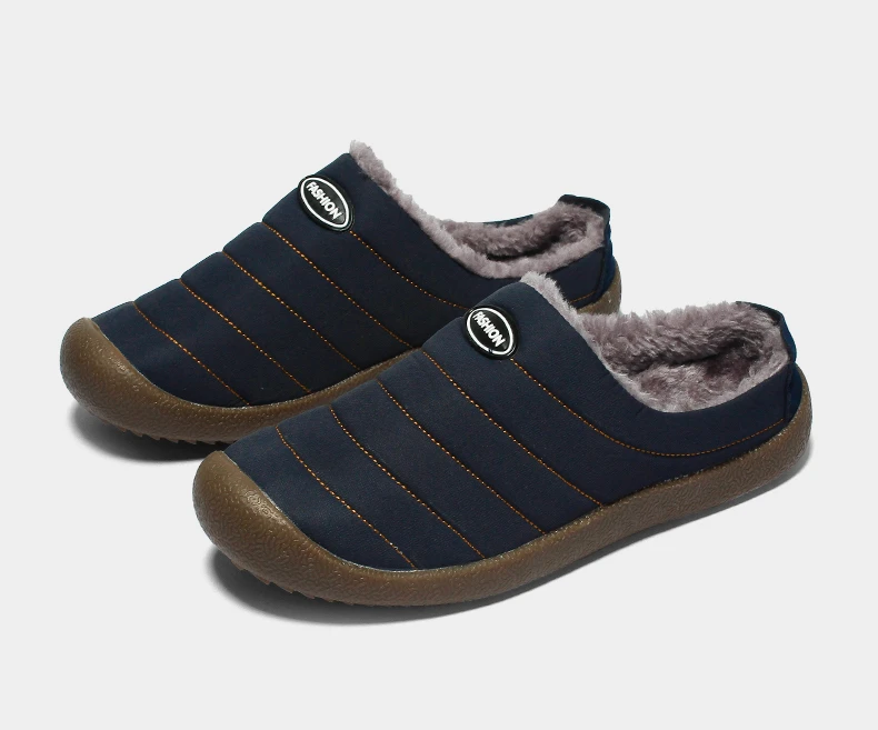 DESERT RAM Brand Warm Wool Snow Shoes Old Men Casual Waterproof Boat Winter Male Footwear Big Size 37-48 Black Slip On Mens Shoe (15)
