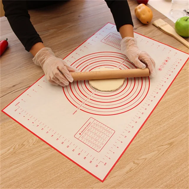 Silicone Baking Mat Pizza Dough Maker Pastry Kitchen Gadgets Cooking Tools Utensils Bakeware Accessories Supplies Stuff Products