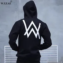 Winter Fleece Sweatshirt Alan Walker Faded Hoodie Men Sign Printing Hip hop Rock Star sweatshirt Fleece Black Band HoodiesMen