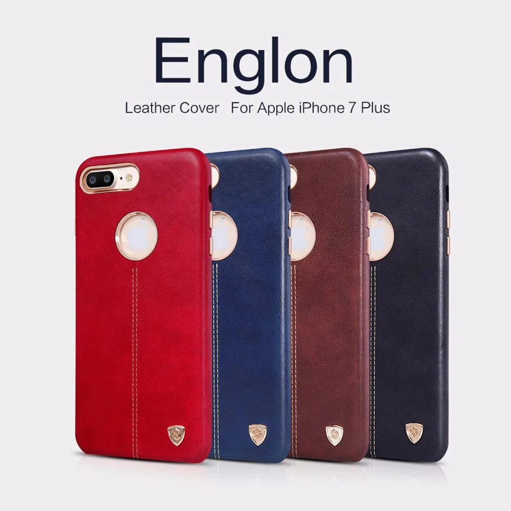 NILLKIN Englon Leather back Cover Case for iphone 7 Vintage lether phone cases with magnetic holder