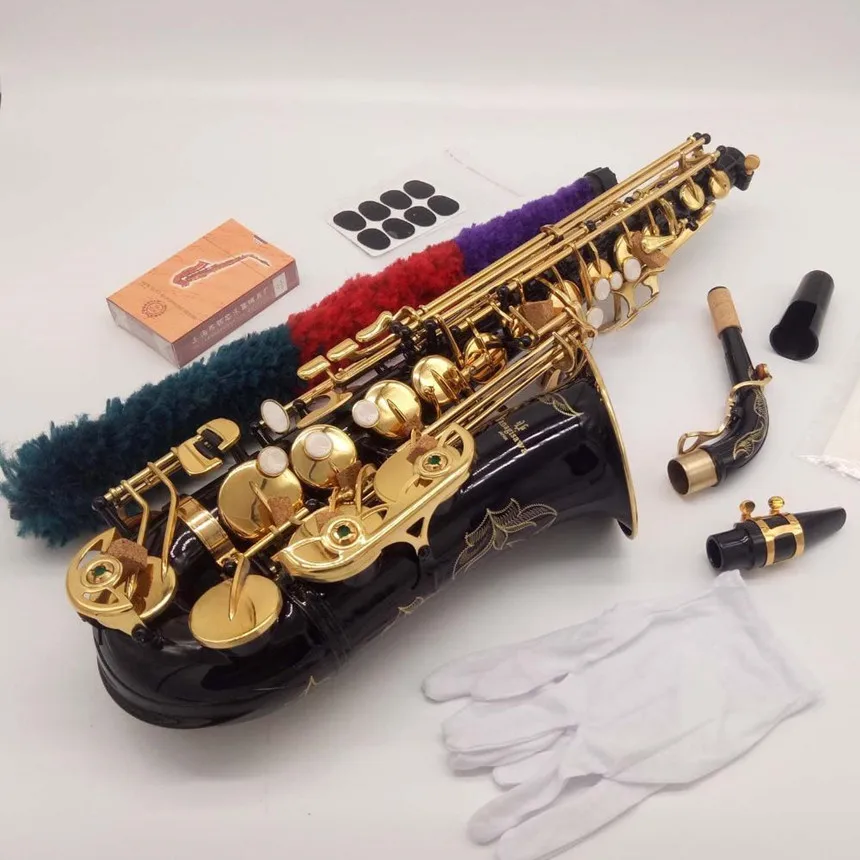 

Brand New YANAGISAWA Alto Saxophone A-WO20 Black Lacquer Gold Professional Alto Sax Black Nickel Gold With Case Reed Neck Mouthp