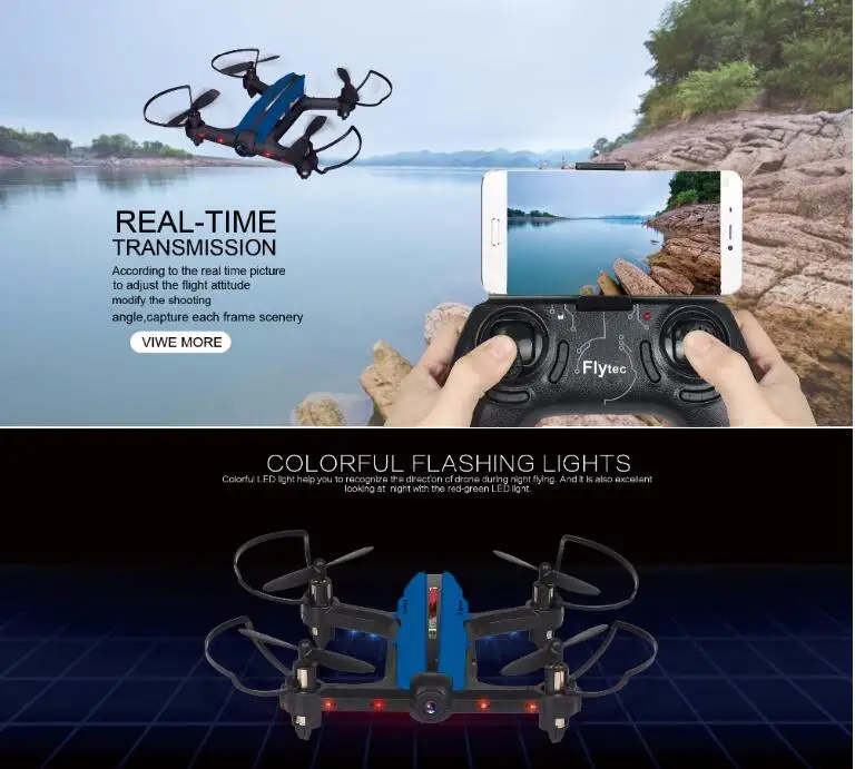 

Professional RC Quadcopter racing Drone T-18 2.4g one key return WiFi FPV Phone iPad Control with 720P wide angle Camera vs X5SW