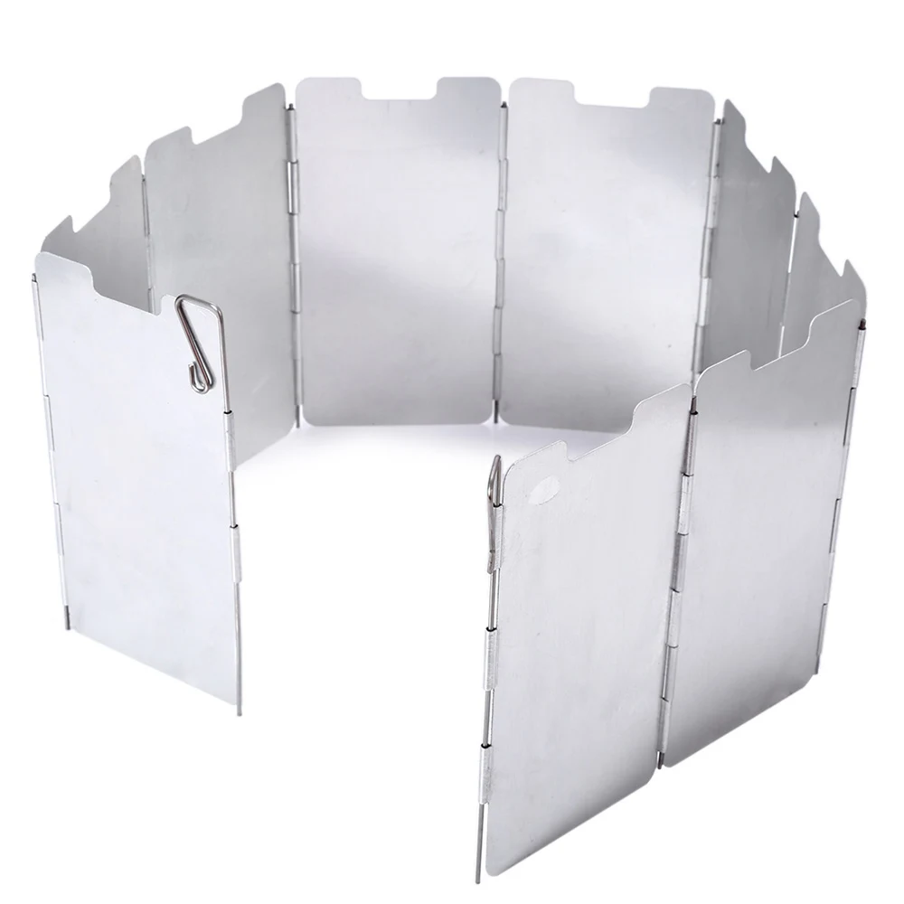 

64x13.5cm Aluminum Wind Shield For Split Gas Burner Stove Picnic Camping Outdoor Survaval Cooking Torch Foldable Windshield