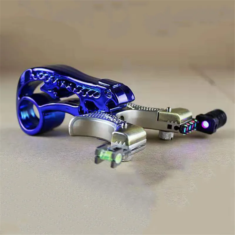 Slingshot hunting alloy catapult with rubber tube outdoor shooting slingshot set high quality new 2019