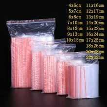 Пластиковые Полиэтиленовые прозрачные пакеты на молнии толщиной 0,05 мм 0,06 мм 0,08 мм