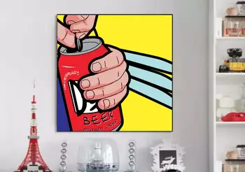 

N-338 Super Hero Private life pop art hand painted Pop Culture on canvas Decoration Home Decorl Pictures no framed