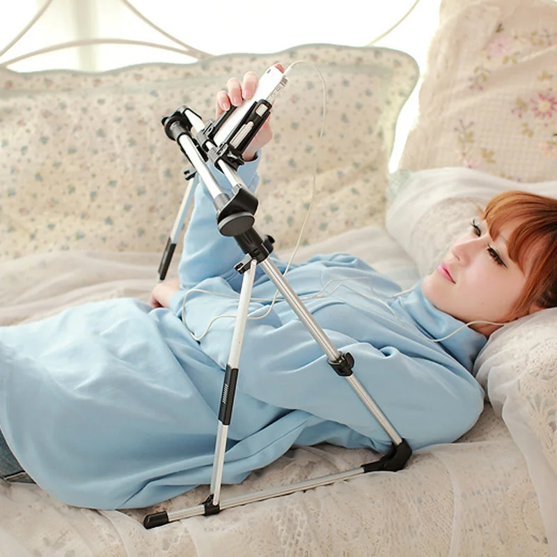 

2019 Hot Tablet Mobile Phone Stand Holder Adjustable Foldable for Bed Sofa Desk Floor For DOY