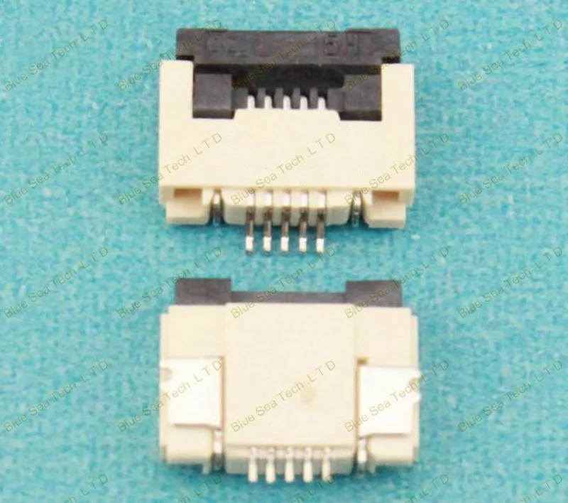 Образец, 10 шт. FPC/FFC Кабельный разъем 5 pin 0,5 мм разъем для ЖК-экрана интерфейс DVD/gps/MP3/PDA/Phone и т. Д. ROHS