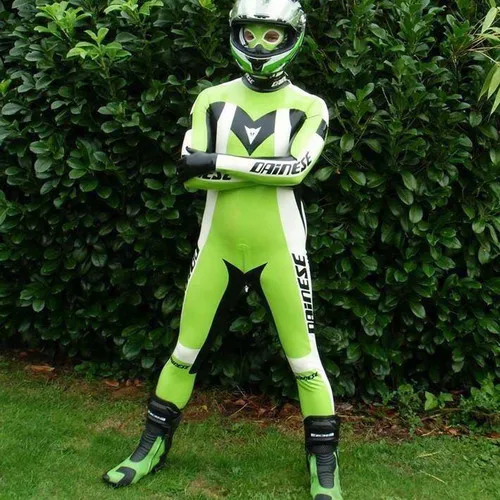 

100% Rubber Latex Catsuit Racing Apple Green Suit Bodysuit Size XXS-XXL