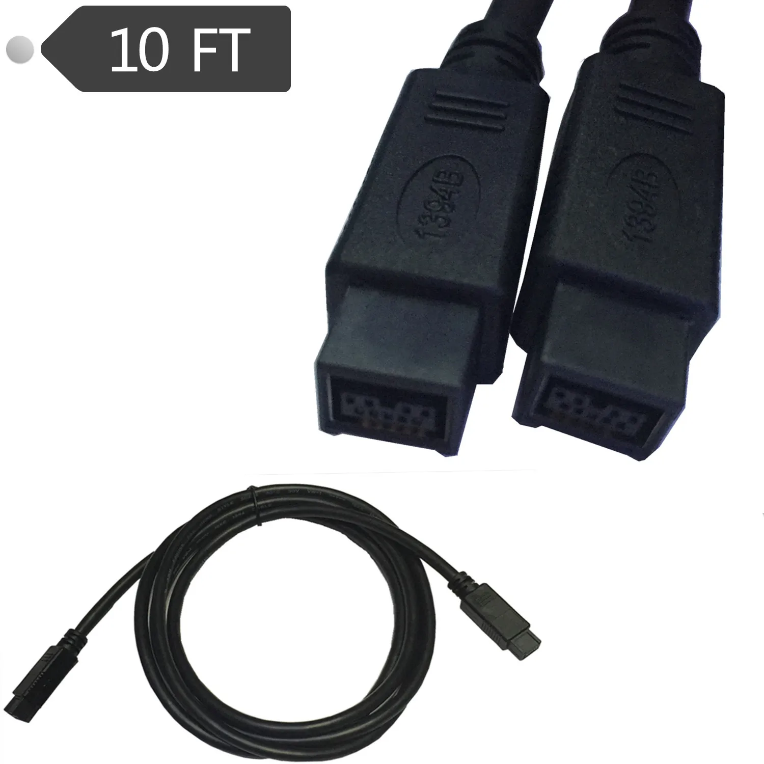 Кабель Firewire 1394 черный разъем IEEE 800 для 9 контактный/9Pin мужской/мужской 10 футов|ieee