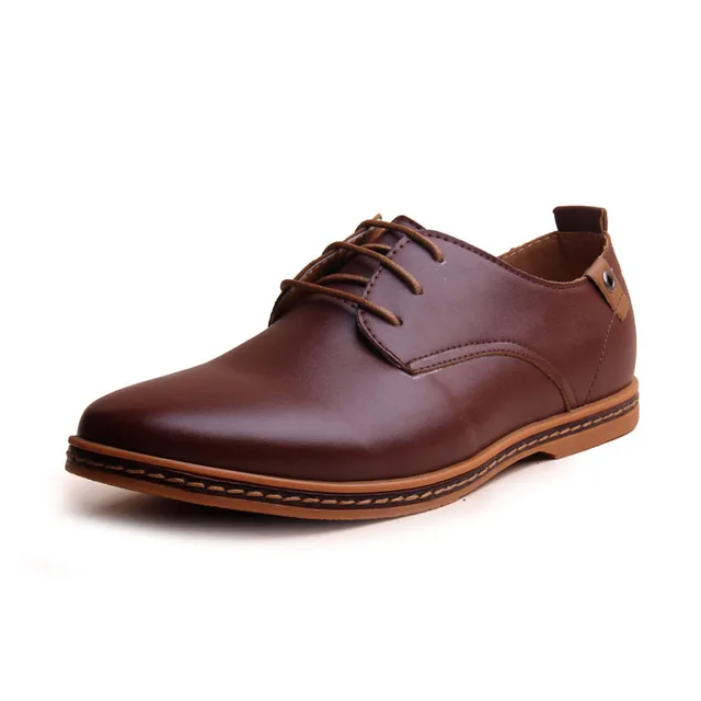 Plus Size Men Oxfords Shoes New Factory Outlet Ponited Toe