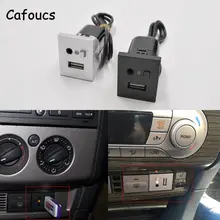 Cafoucs автомобильные аксессуары Aux Usb интерфейсы кнопка с мини USB кабель для Ford Focus Cd Dvd плееры Usb Aux