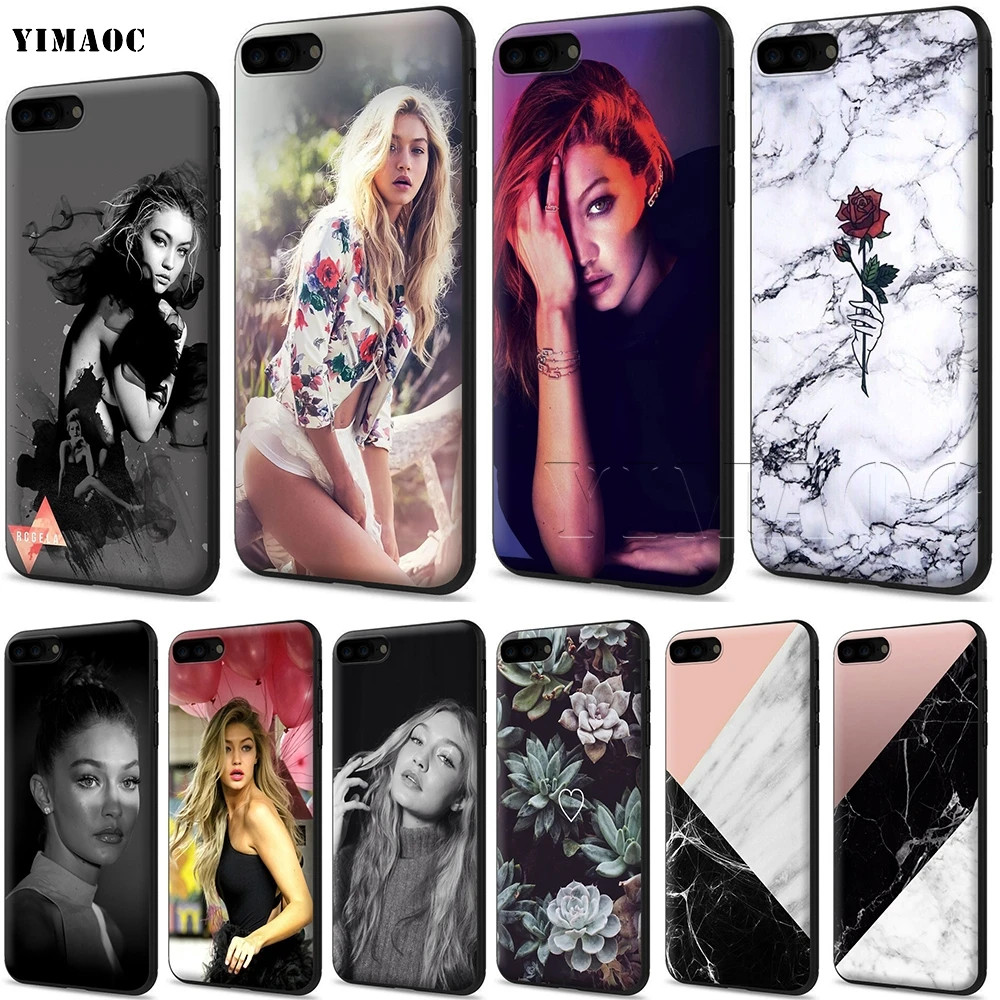 Мягкий чехол YIMAOC Gigi Хадид для Apple iPhone SE 2020 5 5s 6 6s 7 8 Plus XR X Xs 11 12 Pro Max mini | Мобильные