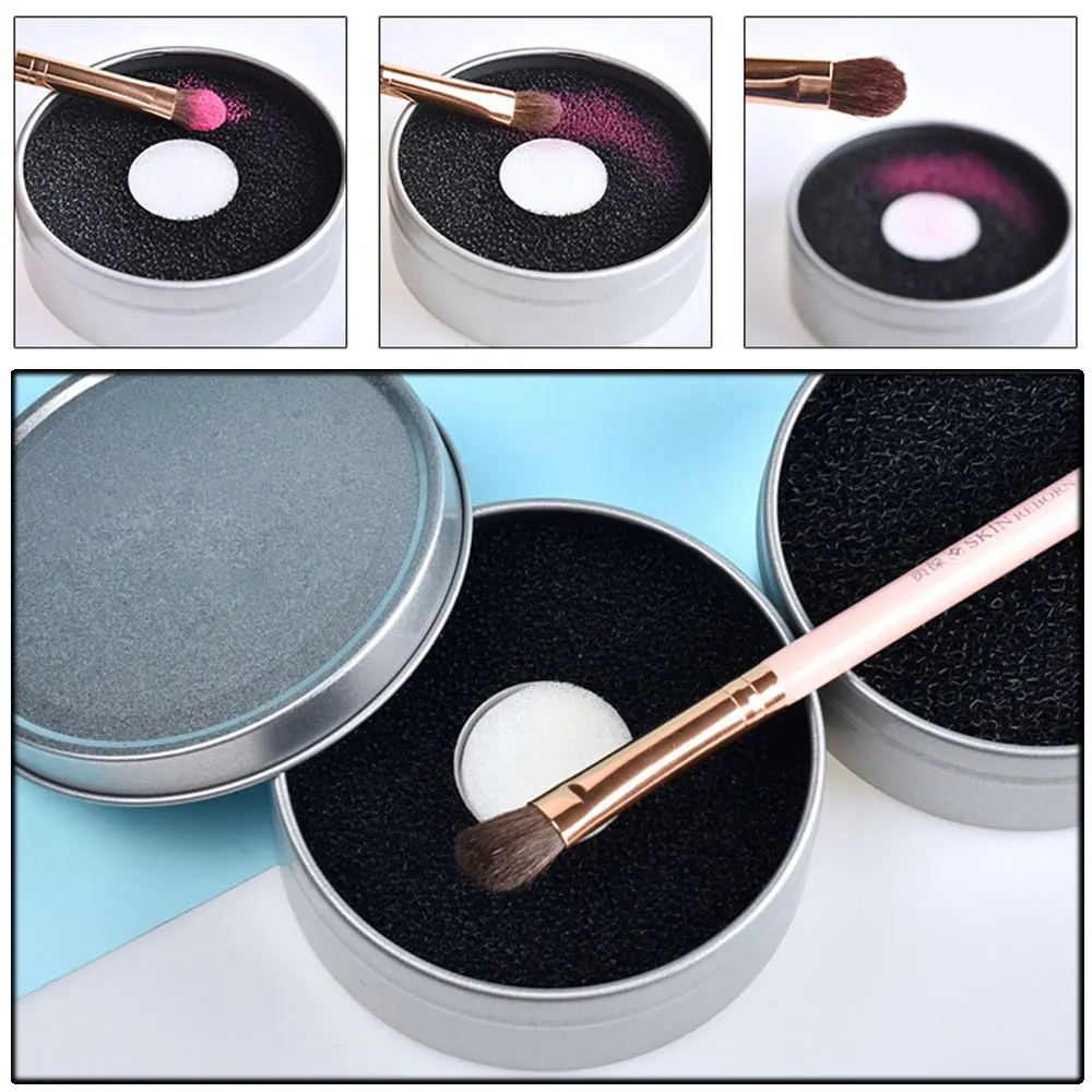 

Makeup Sponge Cleaner Dry Clean Eye Shadow Box Makeup Brush Color Clean Kit