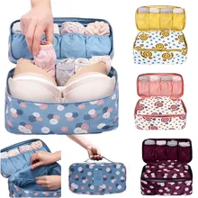 Women Travel Bra Underwear Lingerie Organizer Bag Cosmetic Makeup Toiletry Wash Makeup Tools Kit