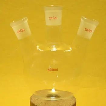 

500ml 3 Neck Flask,24/29 ,Round Bottom Flask,RBF 500ML,Lab Glassware