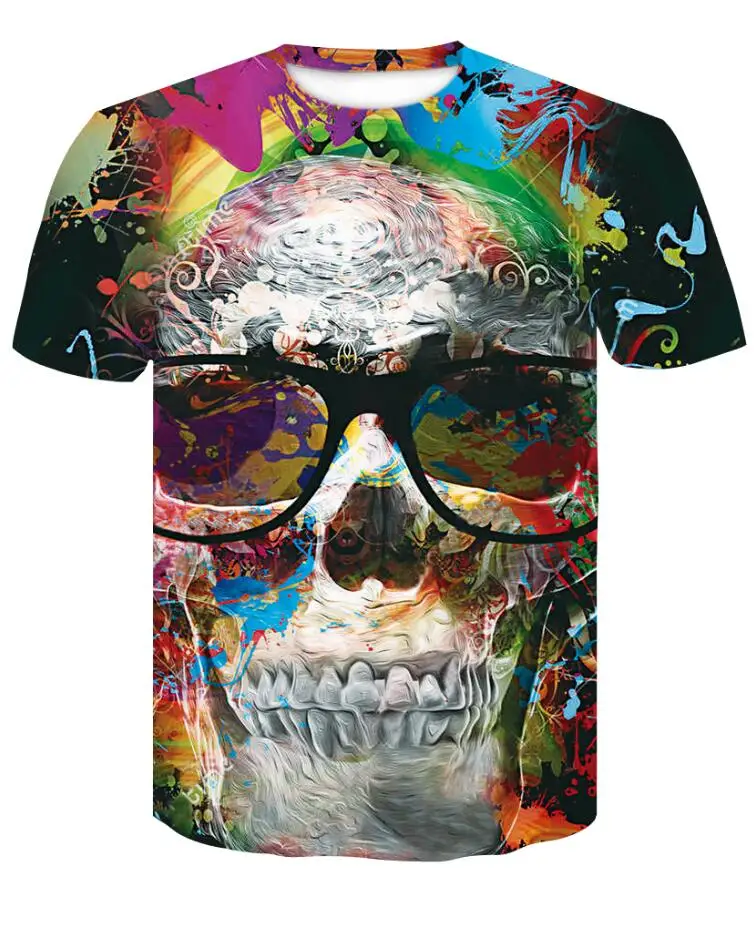 Шрек рубашка 3D смешная Повседневная футболка мужская хип-хоп круглый вырез короткий рукав топы Летняя уличная мода крутая футболка мужская одежда - Цвет: DT042