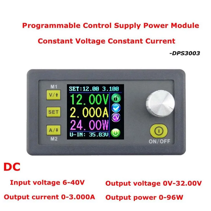 DPS3003 цифровой контроль источника питания 30 в 3 А регулируемое постоянное напряжение тестер постоянного тока Вольтметр постоянного тока регуляторы амперметра