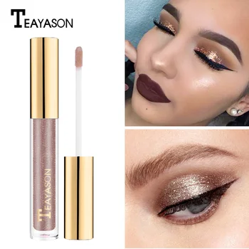 

Teayason shimmer eyeshadow cream waterproof long lasting diamond gold silver glitter eyeshadow pencil smoky eyeshadow AM052