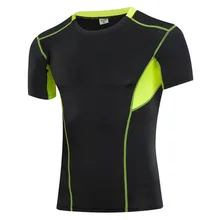#1043 Men Boys Jersey Bodybuilding Fitness Compression Base Layers Under Tops Shirts Thermal Top Skins T Shirt Plus Size S-3XL