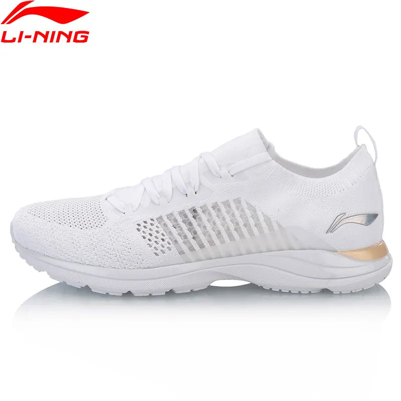Цена Li Ning Для женщин супер светильник XV кроссовки подкладка облако облегченная тканые носок Удобная дышащая Спортивная обувь ARBN016 XYP653