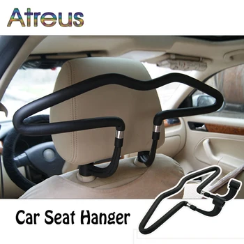 

Atreus 1Pcs Car headrest stainless steel hanger for Abarth Fiat BMW E60 E36 E34 E90 F30 F10 F20 Mercedes Benz W203 W204