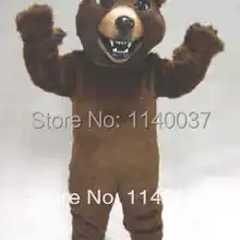 Талисман коричневый медведь гризли костюм талисмана для взрослых Deluxe материал пользовательские маскот медведь te наряд костюм кунг-фу панды EMS отправка