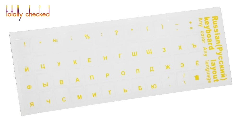 

Laptop General Keyboard Cover Sticker 11 12 14 15 17 11.6 12.5 13.3 For 2Pcs/Lot Transparent Russian Letters Keyboard Stickers