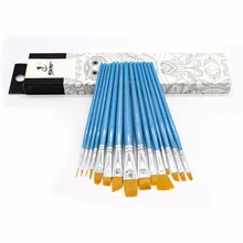 15 шт/коробка высокого качества нейлоновые кисти для рисования многофункциональные кисти Акварельные щетки акрил, масло искусство малярный материал