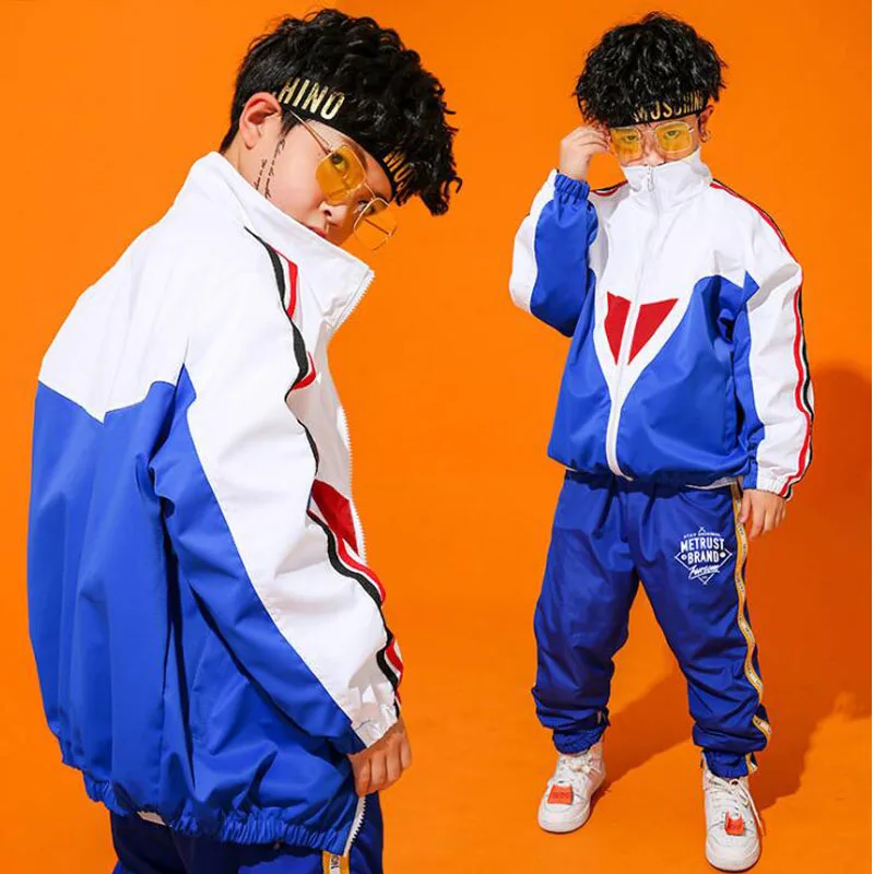 Детская спортивная одежда костюмы в стиле хип хоп танцевальные Укороченный