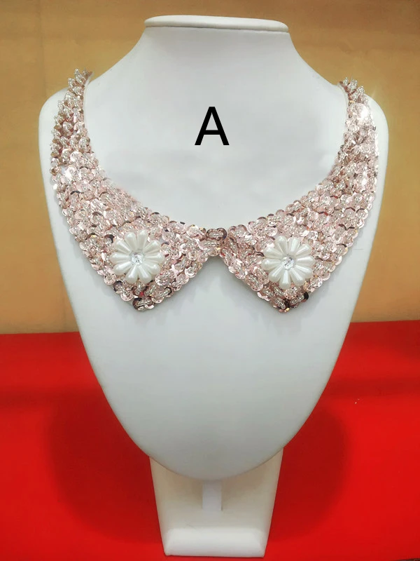 35cm two flowers womens collars new fashion woman collar necklace statement pendant vintage