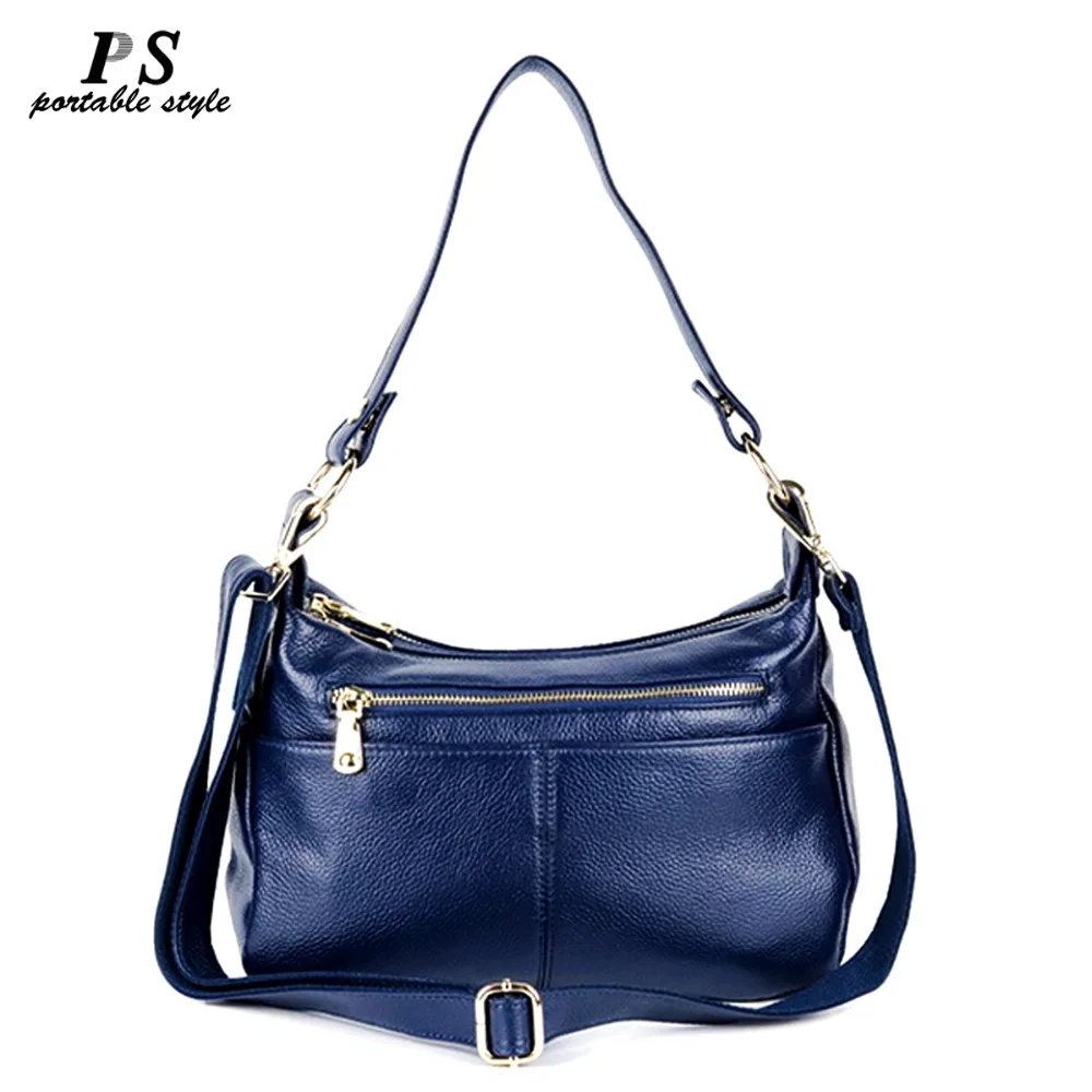 

High Quality 100% Genuine Leather Women's Handbags Vintage Shoulder CrossBody Bags For Women Leather Top HandleTote Bags Women