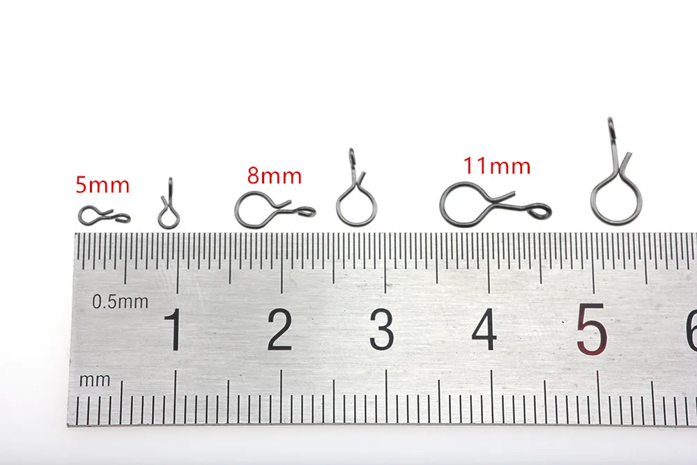 Rompin 100 шт./лот крючки для ловли нахлыстом Быстросменные крючки для мух и приманки из углеродистой стали рыболовные аксессуары застежки s m l