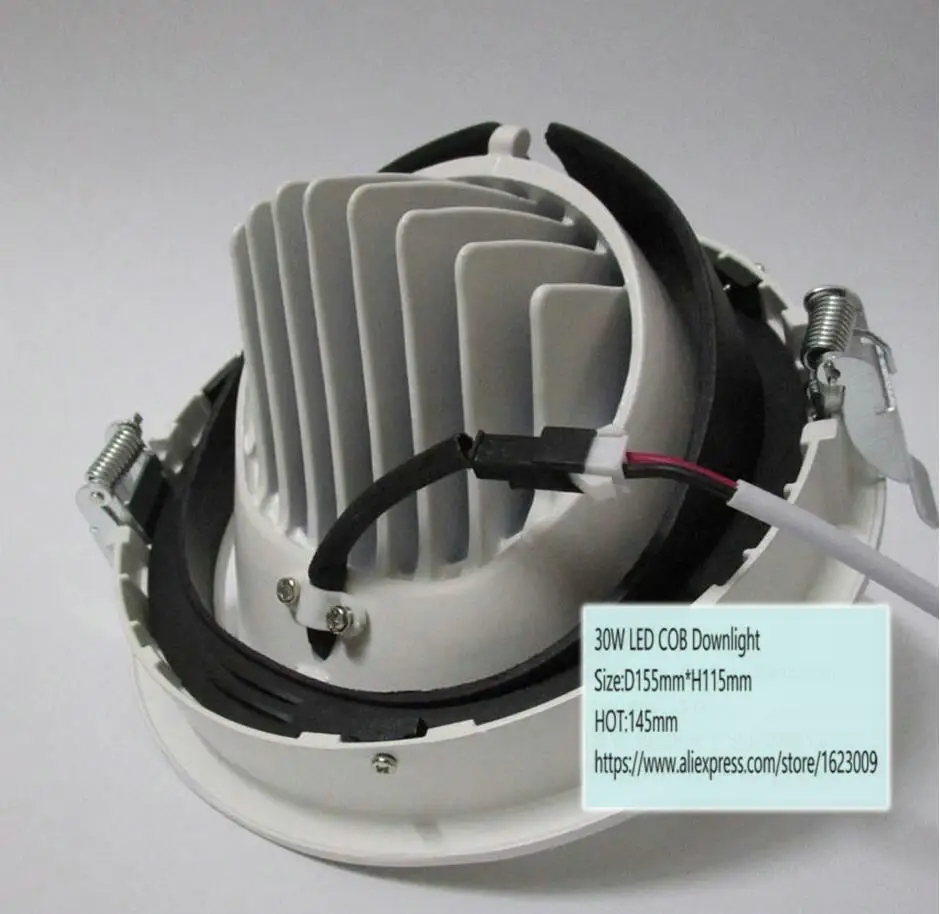 Поворот на 360 градусов светодиодный светильник COB Dimmable 7W10W15W 20W 30W LED Панель свет