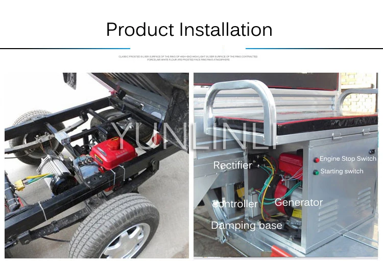 Carro de Quatro Gerador de Carregamento Baixo Triciclo Elétrico Rodas Sedan Gasolina Gama Extensor 3000w 48v60v72v Cheap Geradores à gasolina
