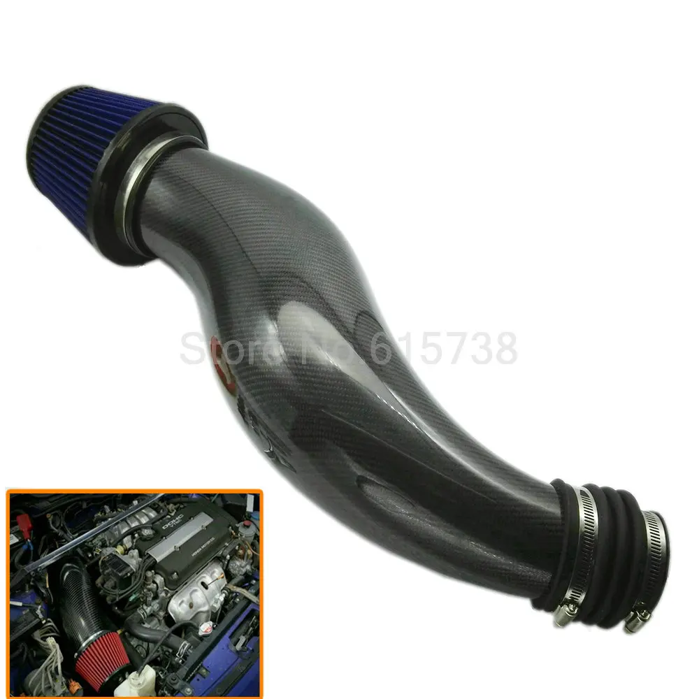 

High quality Auto Car Air Intake Pipe For 92-00 Honda Civic EK EG Air Intake Pipe Induction Filter Kit Carbon Fiber BL