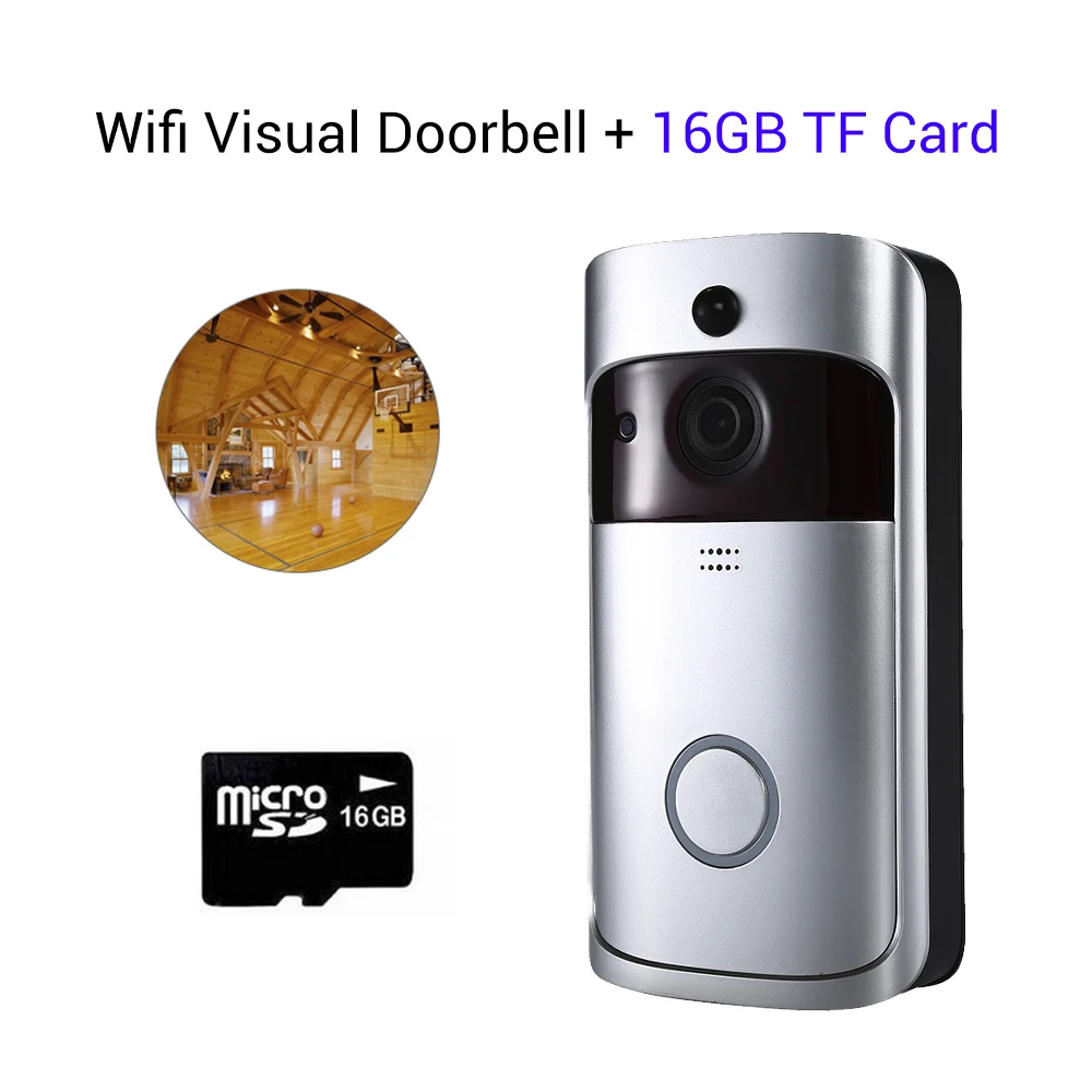 Умный беспроводной Wifi дверной звонок 720P видео дверной звонок камера звонок кольцо цифровой ночного видения Deurbel - Цвет: Option 4