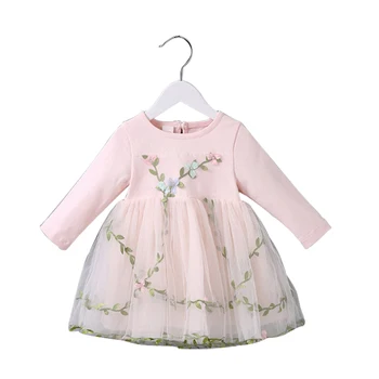 

New 2020 Bow Brand Baby Dresses Kids Cotton Lining Dresses Children Voile Dresses Girls Spring Dresses Toddler Cute Clothes,2631