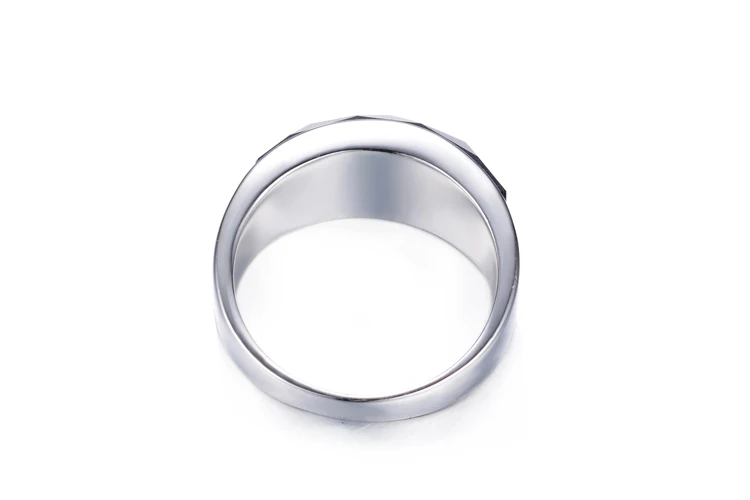 Мужское кольцо из серебра 925 пробы с черным драгоценным камнем|finger ring|wedding ringsring for