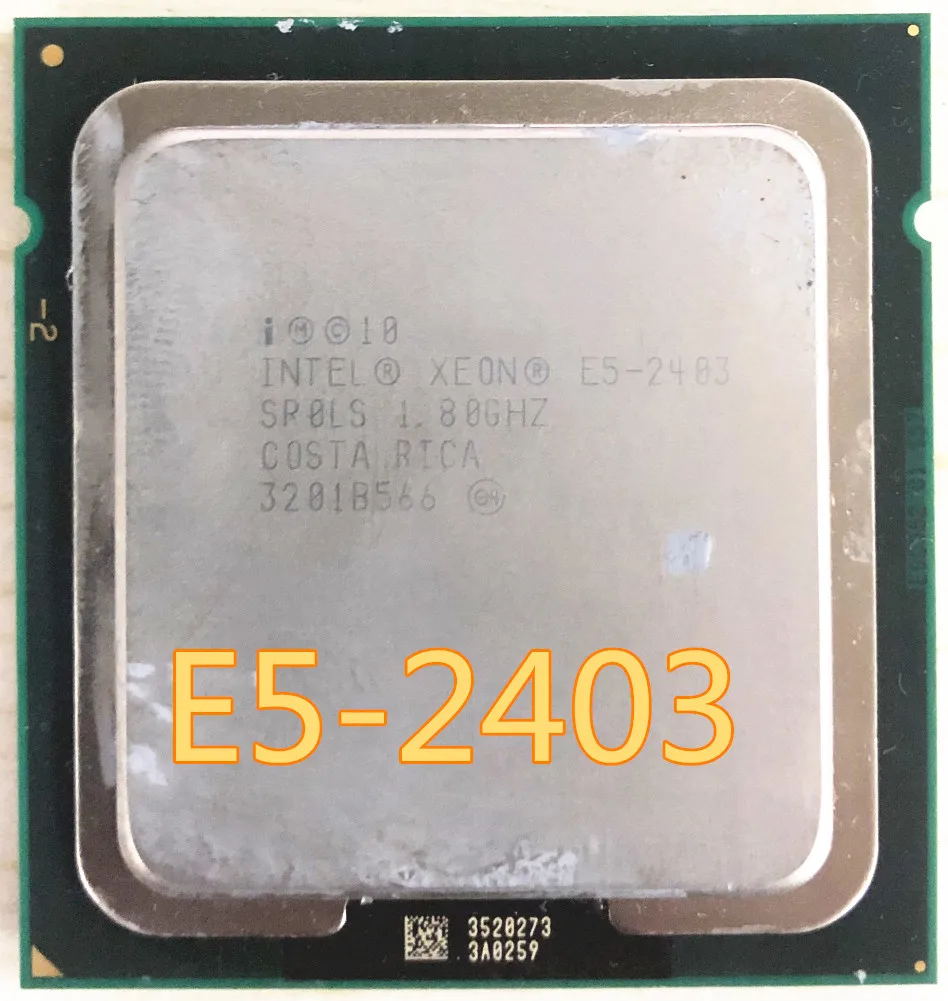 E5-2403 процессор Intel Xeon E5 2403 1,8 GHZ 10M 4 ядра 32NM 6,4 GT/s LGA1356 80W