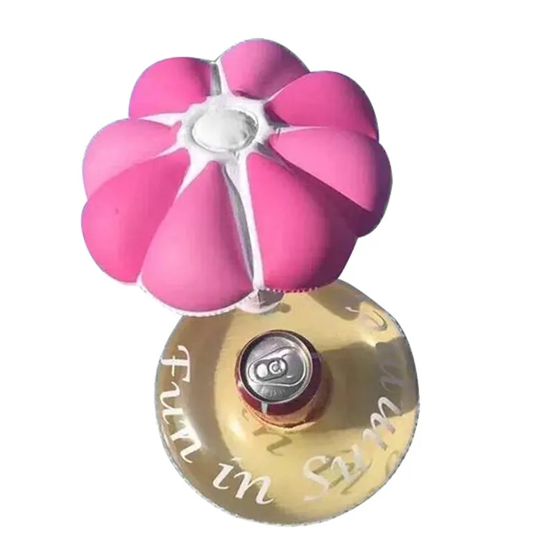 Cute Inflatable Umbrella Drink Can Holder Bath Pool Toy Rundlet Floating Bath Toys For Children Adult Bathing TD0045 (4)