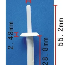 100 шт. заклепки для gm: 15506827 Авто Пластик автомобиля Крепежи клип автомобильные Крепежи Пластик заклепки