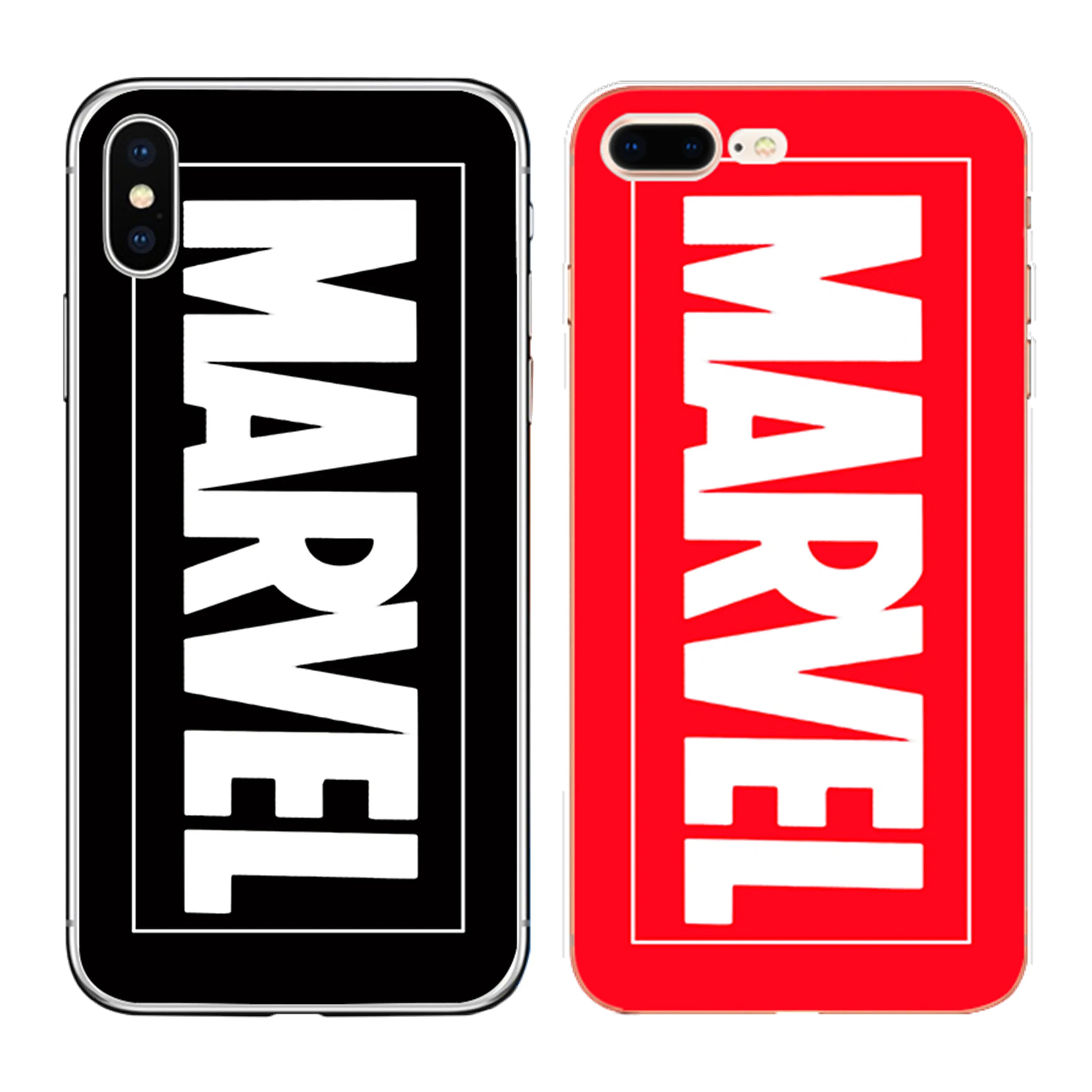 

Durable Ultra Thin Soft Transparent TPU Silicon Clear Back for iPhone 4 4S 5 5S 5C SE 6 6S 7 8 Plus X Case Marvel Phone Cover
