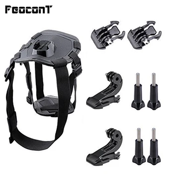 

FeoconT Dog Harness Chest Mount for GoPro Hero 6 5 3 4 Sjcam Sj7 SJ4000 Xiaomi Yi 4K Eken H9r Go Pro Action Camera Accessory