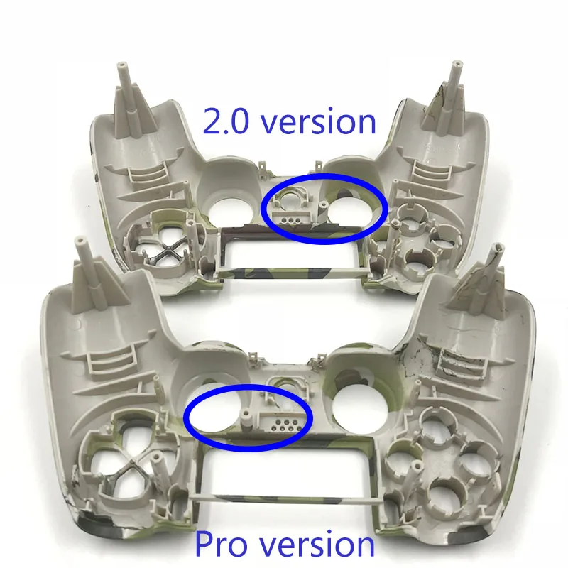 Сменный Камуфляжный зеленый корпус чехол для Playstation 4 PS4 Pro контроллер JDM/S-001 JDM-040 Верхняя Нижняя оболочка