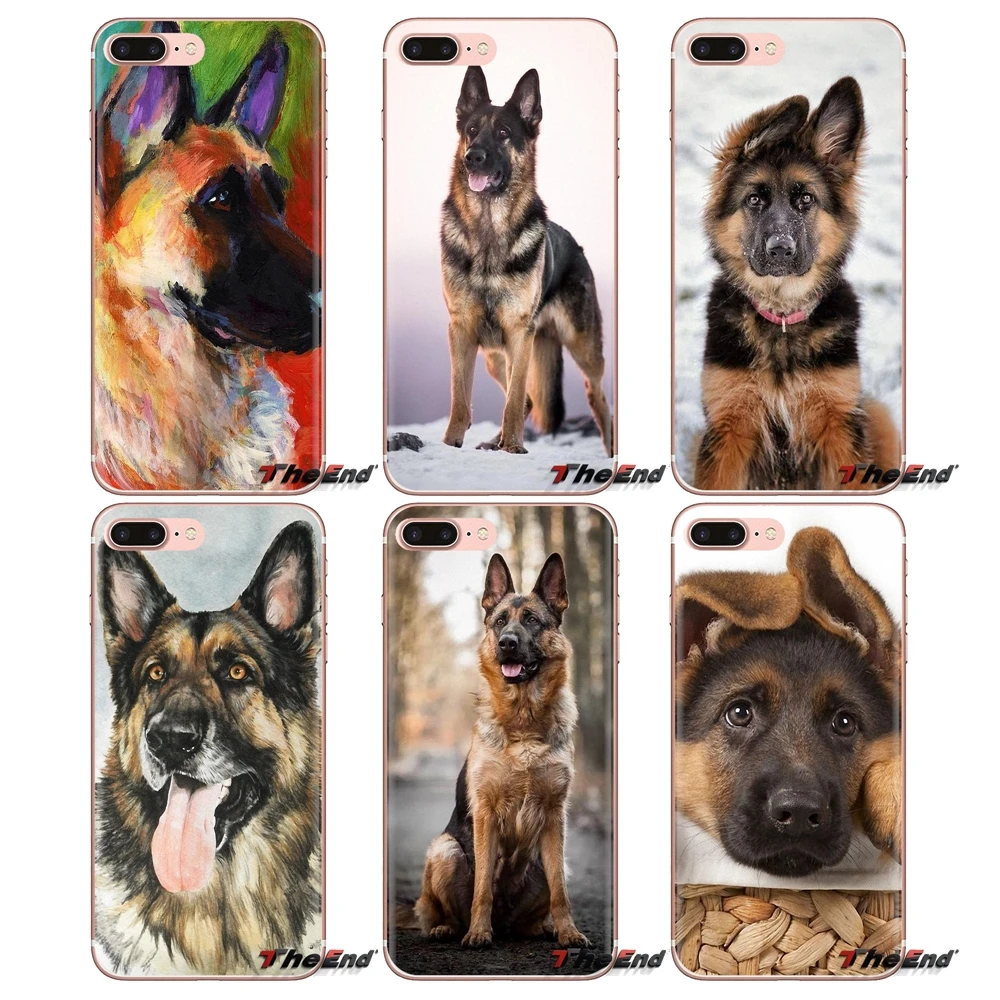 german shepherd dog Soft Transparent Shell Covers For Huawei Mate Honor 4C 5C 5X 6X 7 7A 7C 8 9 10 8C 8X 20 Lite Pro |